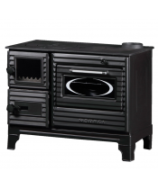 Печь-камин Duval EK-5237 BL (BLACK EDITION) - фото №3, в окне, миниатюра