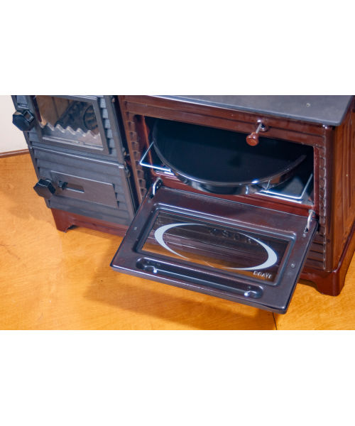 Печь-камин Duval EK-5237 BL (BLACK EDITION) - фото №3, в окне