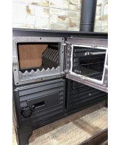 Печь-камин Duval EK-5237 BL (BLACK EDITION) - фото №3, в окне, миниатюра