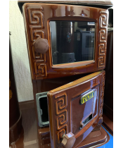 Піч-камін Duval EM-203F TURBO - фото №3, у вікні, мініатюра