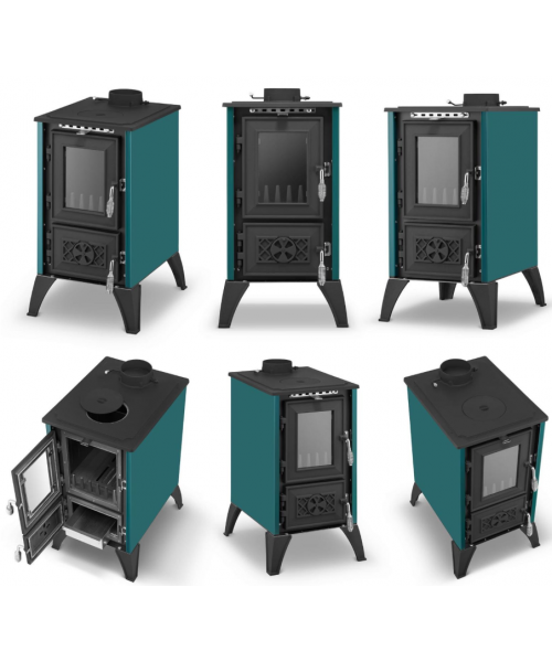 Піч-камін Duval EM-220F - фото №3, у вікні