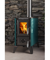 Піч-камін Duval EM-220F - фото №3, у вікні, мініатюра