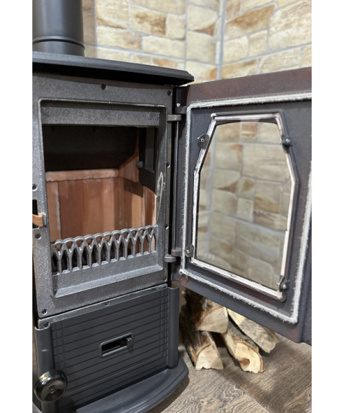 Піч-камін Duval EM-5114 BL (Black Edition) - фото №3, у вікні