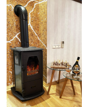 Піч-камін Duval EM-5114 BL (Black Edition) - фото №2