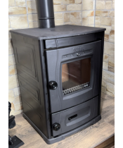 Піч-камін Duval EM-5122 BL (Black Edition) - фото №3, у вікні, мініатюра