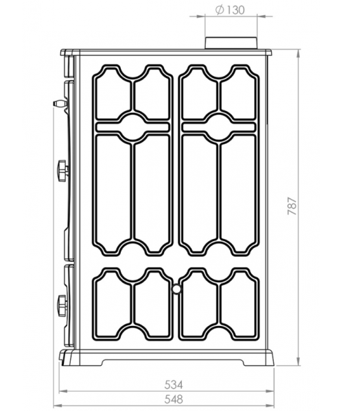 Піч-камін Duval EM-5122 BL (Black Edition) - фото №3, у вікні