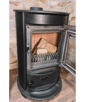 Піч-камін Duval EM-5127 BL (BLACK EDITION) - фото №3, у вікні, мініатюра