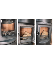 Піч-камін Duval EM-5127 BL (BLACK EDITION) - фото №3, у вікні, мініатюра