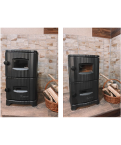 Піч-камін Duval EM-5150 BL (BLACK EDITION) - фото №3, у вікні, мініатюра