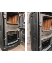 Піч-камін Duval EM-5150 BL (BLACK EDITION) - фото №3, у вікні, мініатюра