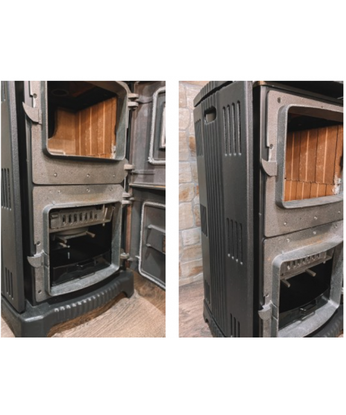 Піч-камін Duval EM-5150 BL (BLACK EDITION) - фото №3, у вікні