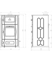 Печь-камин 3 в 1 с водяным контуром Duval EW-5118 - фото №3, в окне, миниатюра