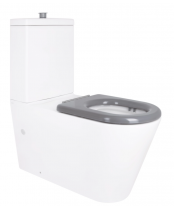 Унитаз Qtap Freedom QT22226098W Rimless с сиденьем Slim Duroplast / Soft-close / Quick Release 