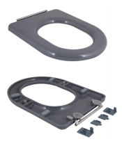 Унитаз Qtap Freedom QT22226098W Rimless с сиденьем Slim Duroplast / Soft-close / Quick Release  - фото №2