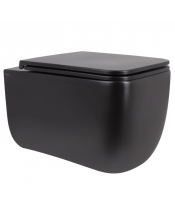 Унитаз Qtap Gemini QT2533076EUQMB Ultra Quiet Matt Black с сиденьем Slim Duroplast / Soft-close / Quick Release