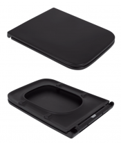 Унитаз Qtap Gemini QT2533076EUQMB Ultra Quiet Matt Black с сиденьем Slim Duroplast / Soft-close / Quick Release - фото №3, в окне, миниатюра