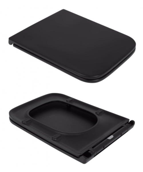 Унитаз Qtap Gemini QT2533076EUQMB Ultra Quiet Matt Black с сиденьем Slim Duroplast / Soft-close / Quick Release - фото №3, в окне