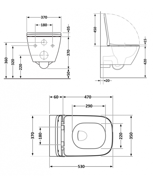 Унитаз Qtap Gemini QT2533076EUQW Ultra Quiet с сиденьем Slim Duroplast / Soft-close / Quick Release - фото №3, в окне