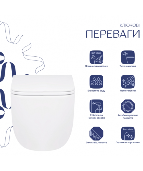 Унитаз Qtap Gemini QT2533076EUQW Ultra Quiet с сиденьем Slim Duroplast / Soft-close / Quick Release - фото №3, в окне