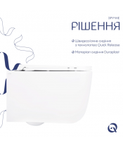 Унитаз Qtap Gemini QT2533076EUQW Ultra Quiet с сиденьем Slim Duroplast / Soft-close / Quick Release - фото №3, в окне, миниатюра