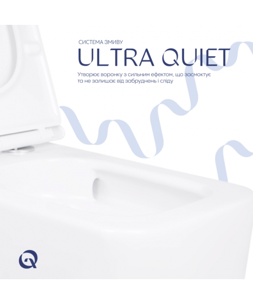 Унитаз Qtap Gemini QT2533076EUQW Ultra Quiet с сиденьем Slim Duroplast / Soft-close / Quick Release - фото №3, в окне
