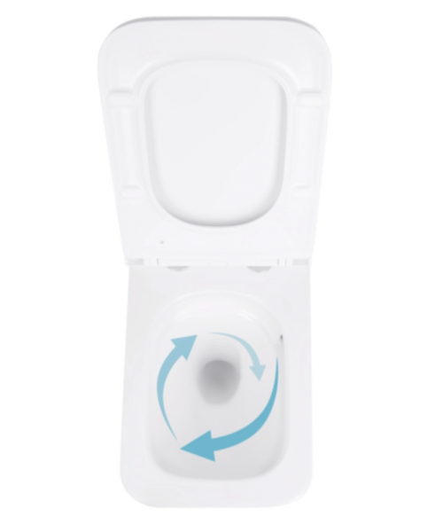 Унитаз Qtap Gemini QT2533076EUQW Ultra Quiet с сиденьем Slim Duroplast / Soft-close / Quick Release - фото №3, в окне