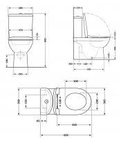 Унитаз Qtap Grand QT26228301W Ultra Quiet с сиденьем Slim Duroplast / Soft-close / Quick Release  - фото №3, в окне, миниатюра