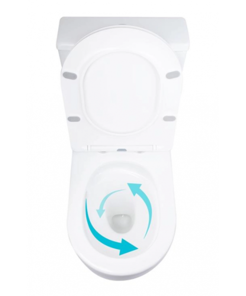 Унитаз Qtap Grand QT26228301W Ultra Quiet с сиденьем Slim Duroplast / Soft-close / Quick Release  - фото №3, в окне