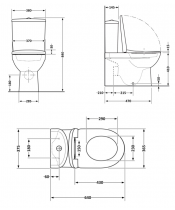 Унитаз Qtap Jay QT07222175TW Ultra Quiet с сиденьем Slim Duroplast / Soft-close / Quick Release  - фото №3