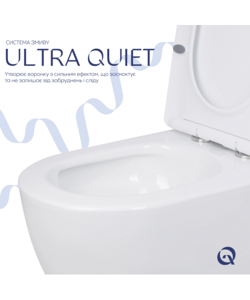 Унитаз Qtap Jay QT07222175TW Ultra Quiet с сиденьем Slim Duroplast / Soft-close / Quick Release  - фото №3, в окне