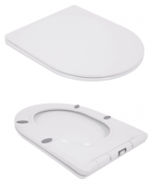 Унитаз Qtap Jay QT07222175TW Ultra Quiet с сиденьем Slim Duroplast / Soft-close / Quick Release  - фото №3, в окне, миниатюра