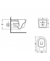 Унитаз Qtap Jay QT07335175W Ultra Quiet с сиденьем Slim Duroplast / Soft-close / Quick Release - фото №2