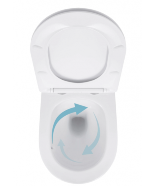 Унитаз Qtap Jay QT07335175W Ultra Quiet с сиденьем Slim Duroplast / Soft-close / Quick Release - фото №3, в окне