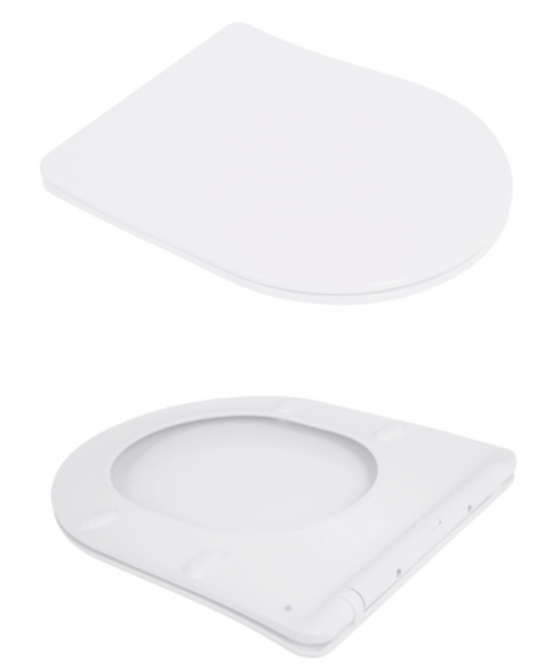 Унитаз Qtap Jay QT07335175W Ultra Quiet с сиденьем Slim Duroplast / Soft-close / Quick Release - фото №3, в окне
