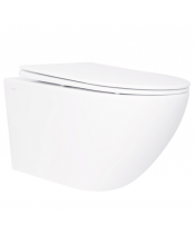 Унитаз Qtap Jay QT07335176W Rimless с сиденьем Slim Duroplast / Soft-close / Quick Release