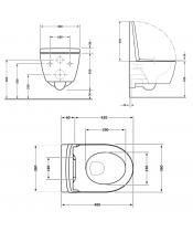 Унитаз Qtap Jay QT07335177W Ultra Quiet с сиденьем Slim Duroplast / Soft-close / Quick Release - фото №3, в окне, миниатюра