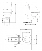 Унитаз Qtap Kalao QT08221213AW Rimless с сиденьем Slim Duroplast / Soft-close / Quick Release  - фото №3, в окне, миниатюра