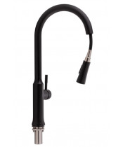Смеситель для кухни Qtap Baruska QTBAR9137103UB Matt Black - фото №3, в окне, миниатюра