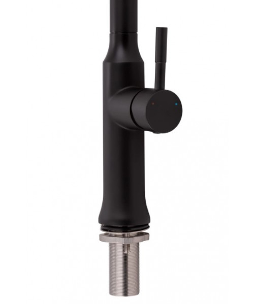 Смеситель для кухни Qtap Baruska QTBAR9137103UB Matt Black - фото №3, в окне