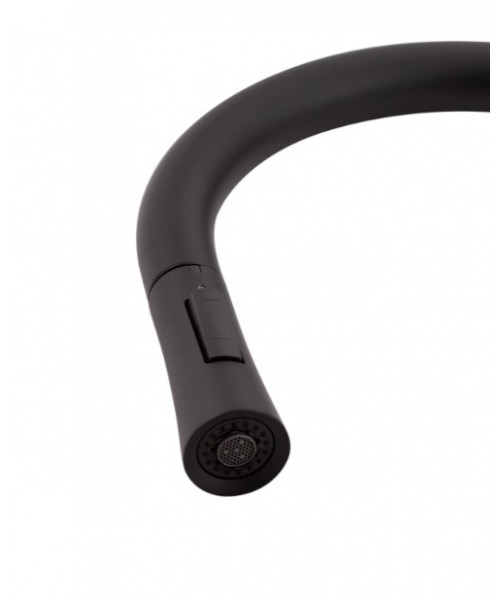 Смеситель для кухни Qtap Baruska QTBAR9137103UB Matt Black - фото №3, в окне