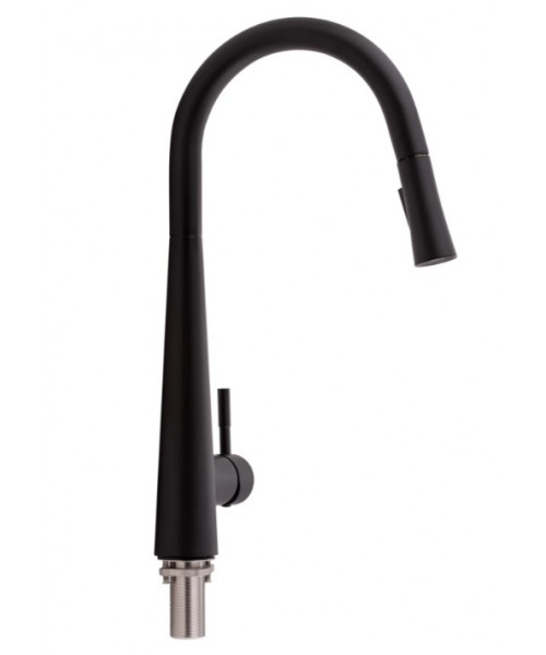 Смеситель для кухни Qtap Evicka QTEVI9135103UB Matt Black - фото №3, в окне