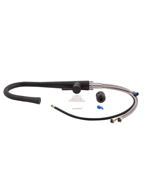 Смеситель для кухни Qtap Evicka QTEVI9135103UB Matt Black - фото №3, в окне