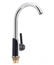 Смеситель для кухни Qtap Grand QTGRABCR007F Chrome/Black