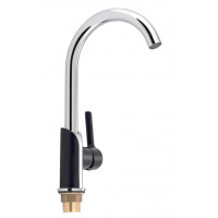 Змішувач для кухні Qtap Grand QTGRABCR007F Chrome/Black Змішувач для кухні Qtap Grand QTGRABCR007F Chrome/Black