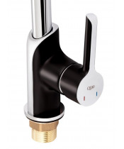 Смеситель для кухни Qtap Grand QTGRABCR007F Chrome/Black - фото №2