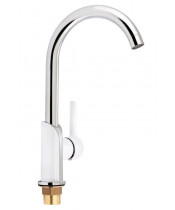 Смеситель для кухни Qtap Grand QTGRAWCR007F Chrome/White