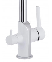 Смеситель для кухни Qtap Grand QTGRA362CRW45668 Chrome/White - фото №3, в окне, миниатюра