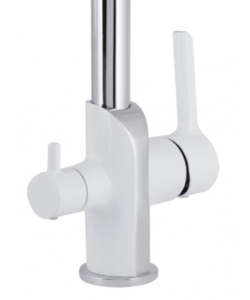 Смеситель для кухни Qtap Grand QTGRA362CRW45668 Chrome/White - фото №3, в окне
