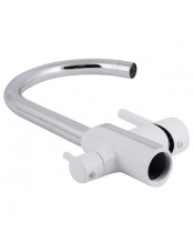 Смеситель для кухни Qtap Grand QTGRA362CRW45668 Chrome/White - фото №3