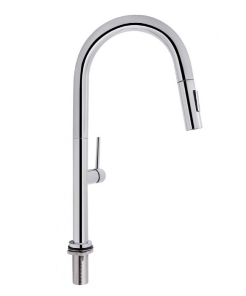 Смеситель для кухни Qtap Lenicka QTLEN9138103UC Chrome - фото №3, в окне